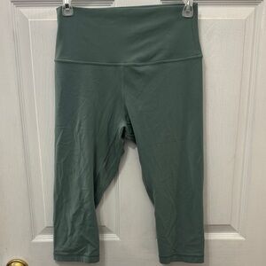 lululemon athletica Green High-Rise Crop 17” Leggings